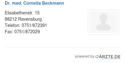 Dr med cornelia beckmann