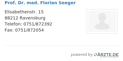 Prof dr med florian seeger