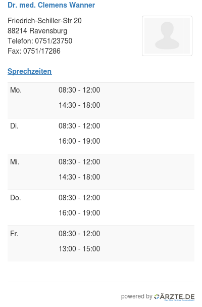 Dr med clemens wanner