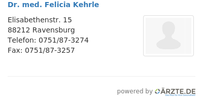 Dr med felicia kehrle