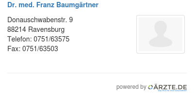 Dr med franz baumgaertner