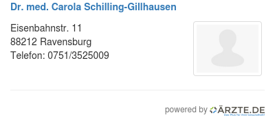 Dr med carola schilling gillhausen