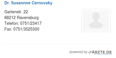 Dr susannne cernovsky