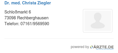 Dr med christa ziegler