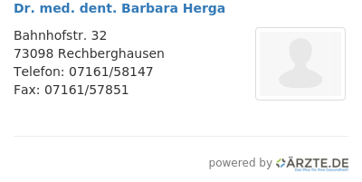 Dr med dent barbara herga