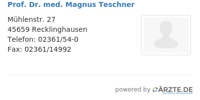 Prof dr med magnus teschner 580592