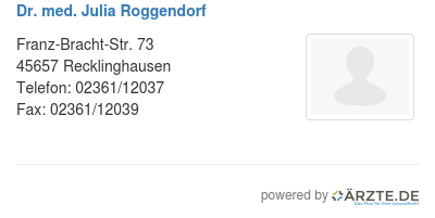 Dr med julia roggendorf