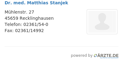 Dr med matthias stanjek 545869