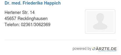 Dr med friederike happich