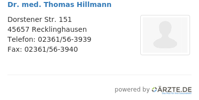 Dr med thomas hillmann 658592