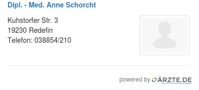 Dipl med anne schorcht