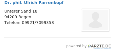 Dr phil ulrich farrenkopf