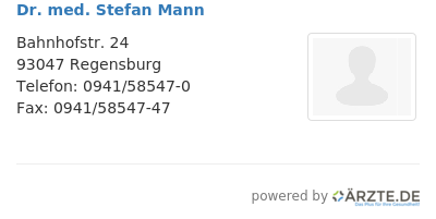 Dr med stefan mann