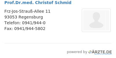 Prof dr med christof schmid