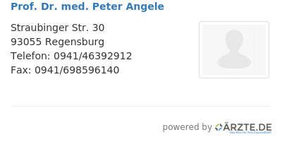 Prof dr med peter angele