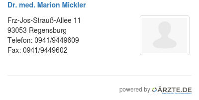 Dr med marion mickler