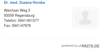 Dr med zuzana horska
