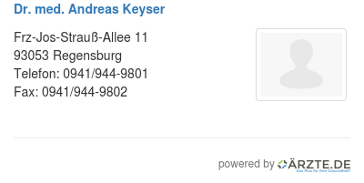 Dr med andreas keyser