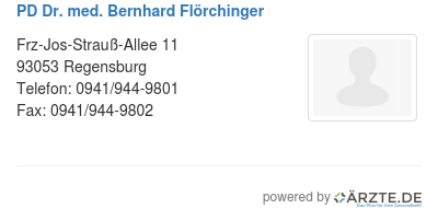 Pd dr med bernhard floerchinger