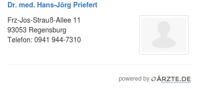 Dr med hans joerg priefert