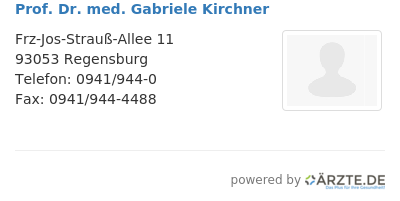 Prof dr med gabriele kirchner