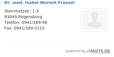 Dr med isabel wormit frenzel