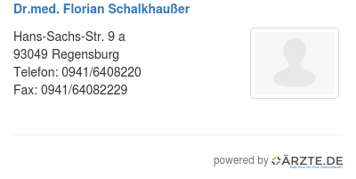 Dr med florian schalkhausser