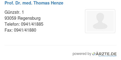 Prof dr med thomas henze