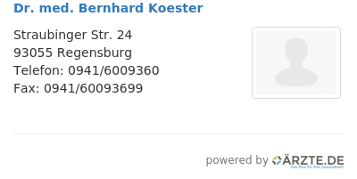 Dr med bernhard koester 418735
