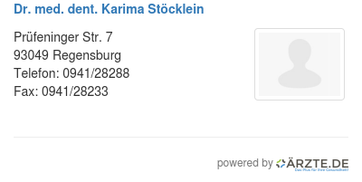 Dr med dent karima stoecklein
