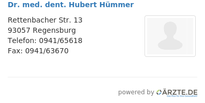 Dr med dent hubert huemmer