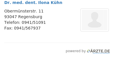 Dr med dent ilona kuehn
