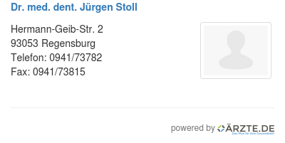 Dr med dent juergen stoll