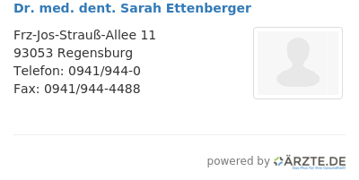 Dr med dent sarah ettenberger