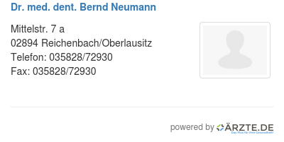 Dr med dent bernd neumann
