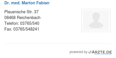 Dr med marton fabian