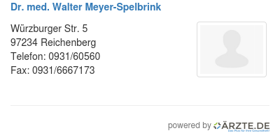 Dr med walter meyer spelbrink