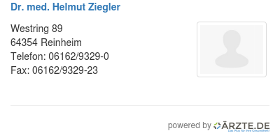 Dr med helmut ziegler