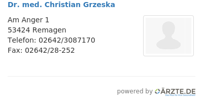 Dr med christian grzeska