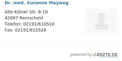 Dr med susanne mayweg 657460