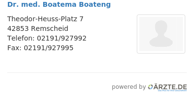 Dr med boatema boateng