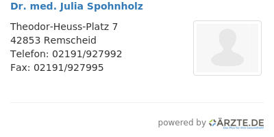 Dr med julia spohnholz