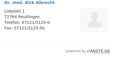 Dr med dirk albrecht 644704