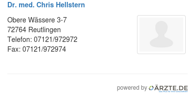 Dr med chris hellstern