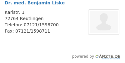 Dr med benjamin liske