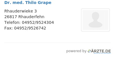 Dr med thilo grape 650372