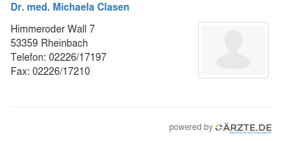 Dr med michaela clasen