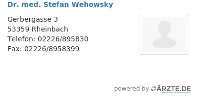Dr med stefan wehowsky 647654