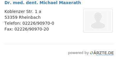 Dr med dent michael maxerath