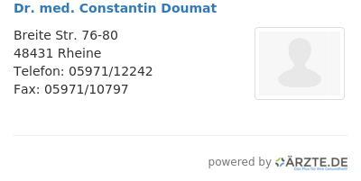 Dr med constantin doumat